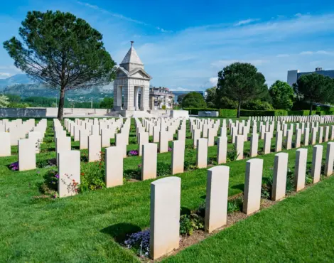 Il cimitero del commonwealth di Cassino
